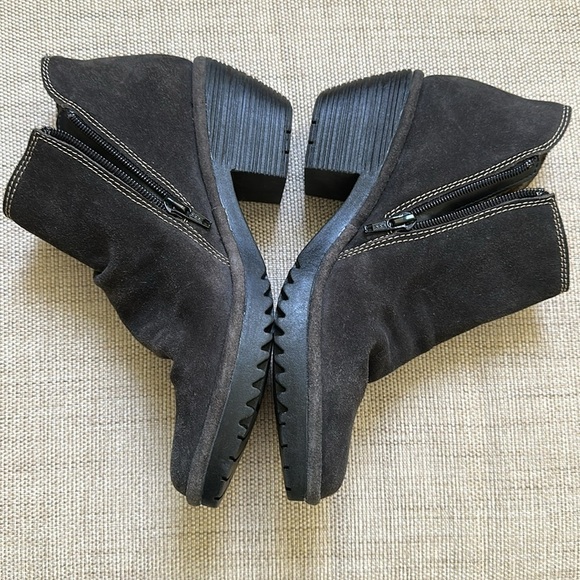FLY LONDON Wezo Suede Mid Heel Ankle Boot Grey Relaxed Slouchy Size 39 US 8-8.5 - Picture 4 of 16